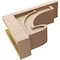 Ekena Millwork 7"W x 21"D x 14"H Classic Alma Rough Cedar Woodgrain TimberThane Corbel, Primed Tan CORUR07X21X14ALMRCPR - alternate 4
